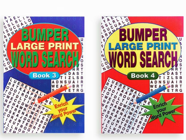 A4 Bumper Wordsearch Puzzel Book, Assorted Picked At Random