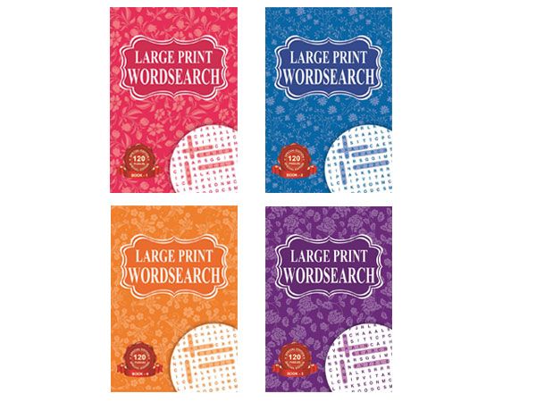 A5 Large Print Word Search Book