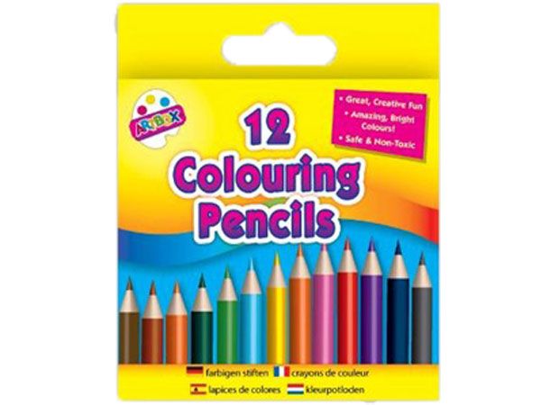 Wholesale Colouring Pencils |12 Half Size | Bulk Buy