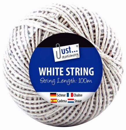 Just Stationery 100mtr String - Ideal For Parcels