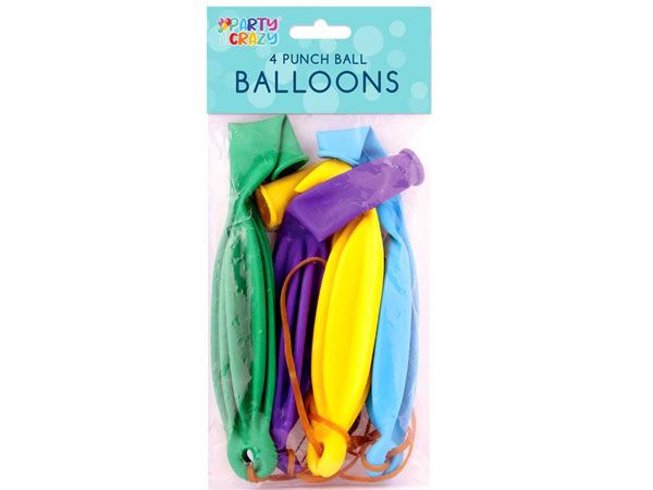 12x Party Crazy 4pk Punch Balloons