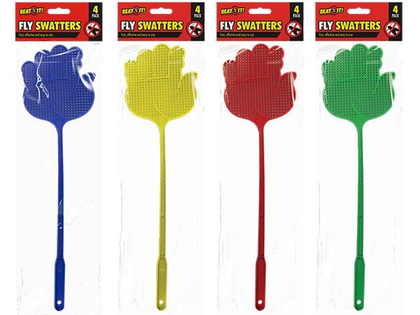 Beat It - 4 Pack Hand Fly Swatters