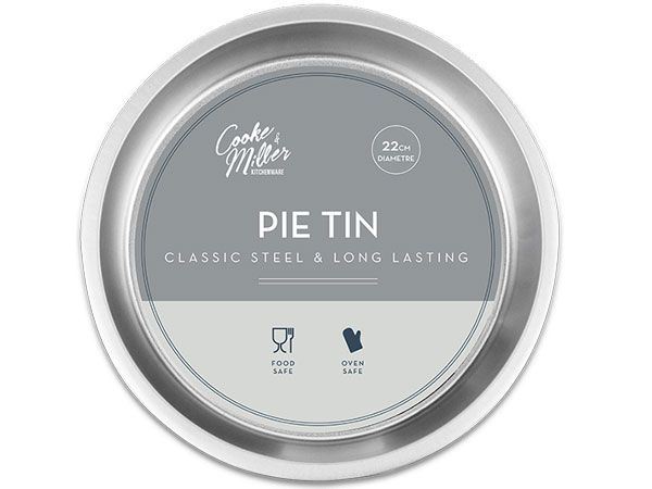 Cooke & Miller 22cm Classic Steel Pie Tin