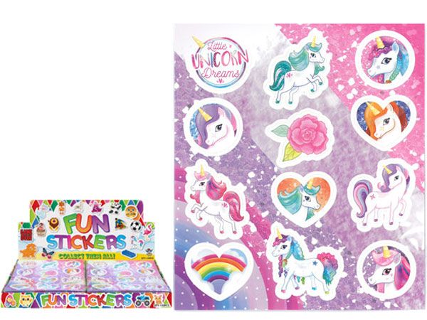 120x 12pce Unicorn Stickers