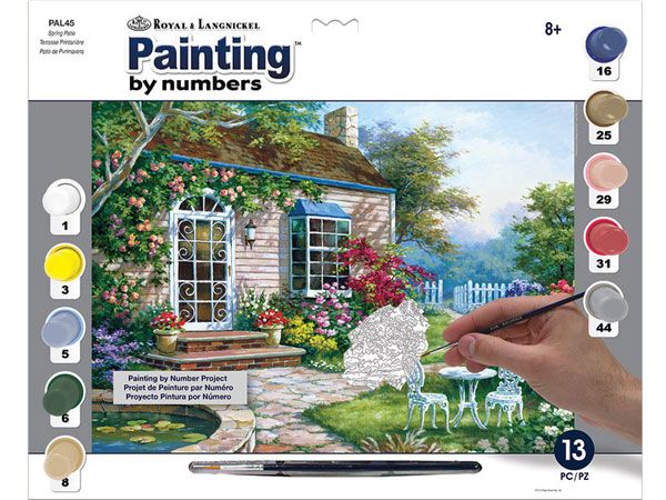 Royal and Langnickel- Large Paint By Numbers, Spring Patio