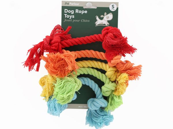 Pet Parlour -  5 Pack Rainbow Rope Dog Toys