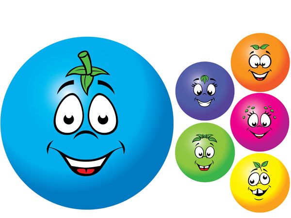 10inch Fruity Smiley Smelly Balls  - ASSORTED