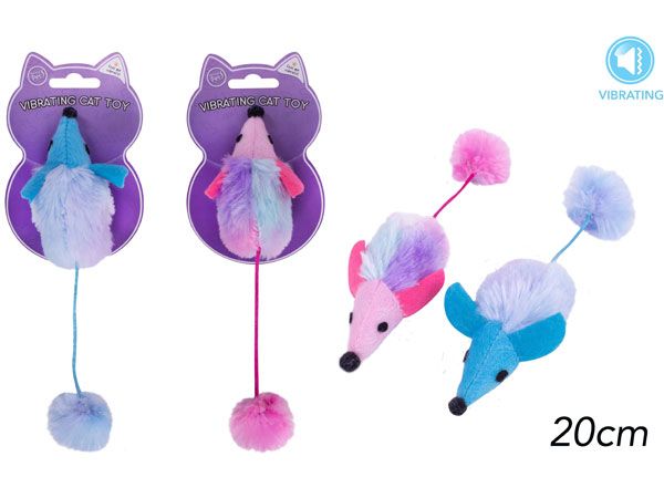World Of Pets- Vibrating Mouse Cat Toy, Assorted Picked At Random