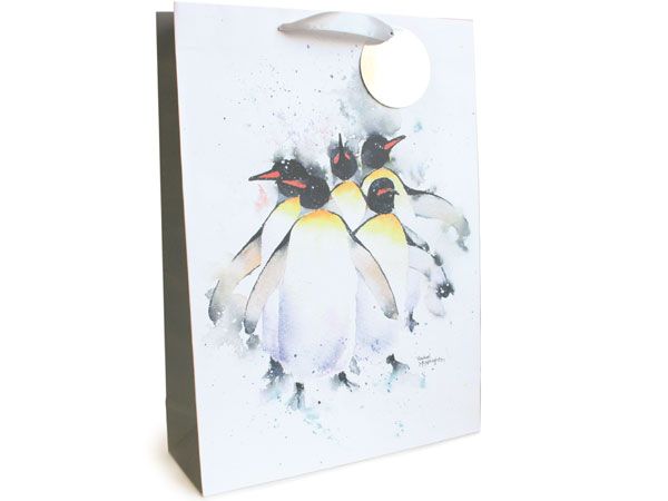 12x Extra Large Christmas Gift Bag - Penguins Design