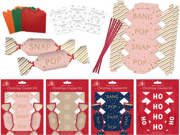 Winter Wonderland 6pk  Make Your Own Christmas Cracker Kit, Assorted Picked At R