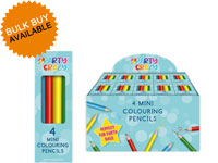 Wholesale 4 Pack Mini Colouring Pencils