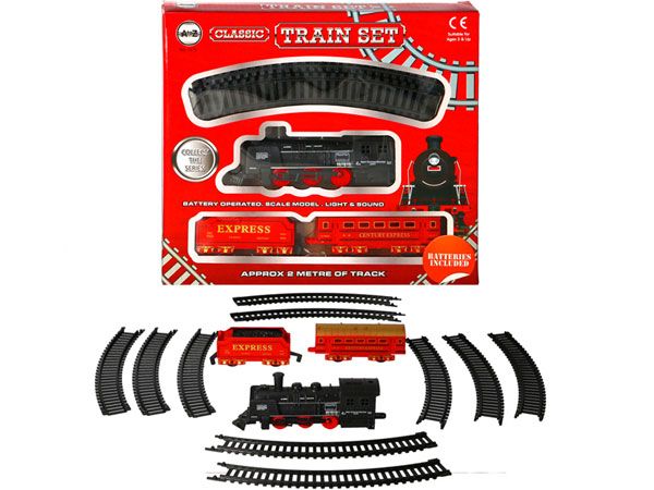 Battery Operated Classic Train Set, by A to Z Toys