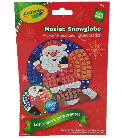 Crayola - Make Your Own Christmas Mosaic Snowglobe...Stock Clearance