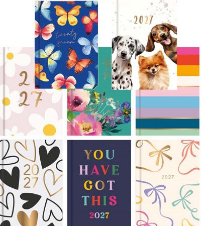 Display Of 2027 Pocket Diaries | Wholesale Prices