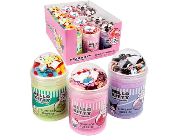 12x Hello Kitty & Friends Slime Pot Surprise In Counter Display