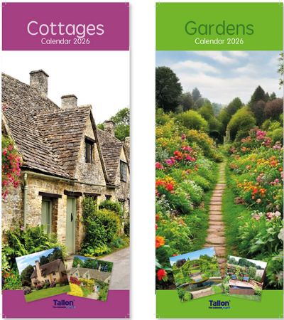 2026 Super Slim Gardens & Cottages Calendar | Wholesale