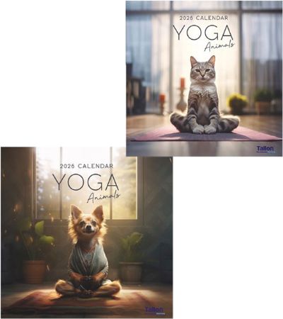 Wholesale 2026 Square Wall Calendar | Animal Yoga Designs