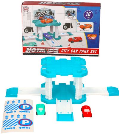 Hotrodz City Car Park Garage Set, by A to Z Toys | 06613