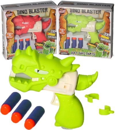 Jurasic Beasts Dino Soft Dart Gun Blaster, by A to Z Toys, Assorted Picked At Ra | 06905
