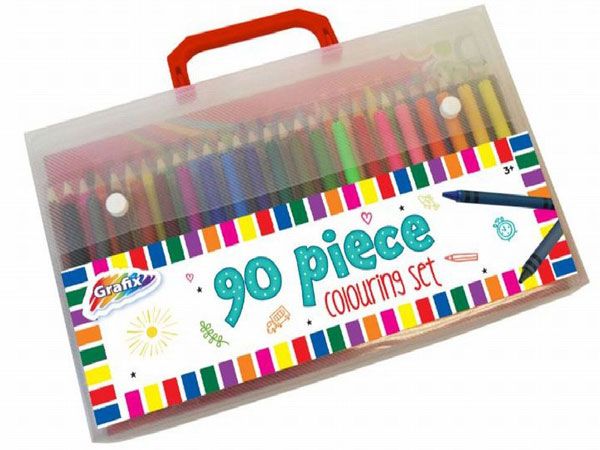 Grafix 90pce Colouring Art Set