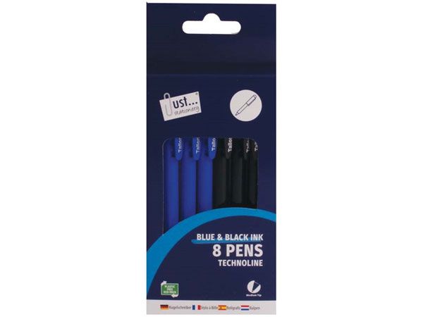 Just Stationery 8pk Technoline Pens