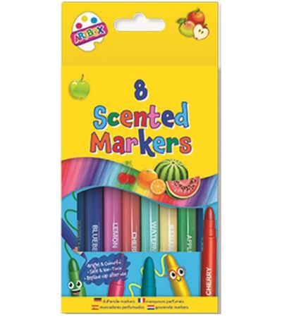 Art Box 8pk Jumbo Scented Markers