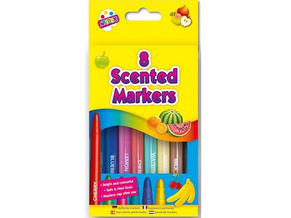 Wholesale scented jumbo markers | 8 scented colours