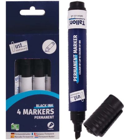 Just Stationery 4pk Permanent Markers | 1156/48