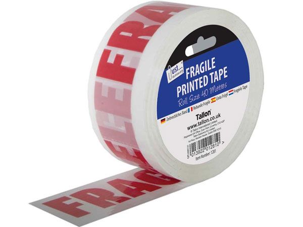 Just Stationery Fragile Printed Tape 