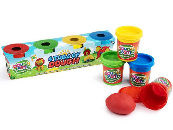 4 Tubs Of Kids Dough | Wholesale Kids Art & Craft
