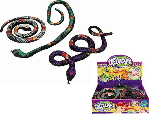 12x Creepsterz Oily Snakes, by HTI Toys