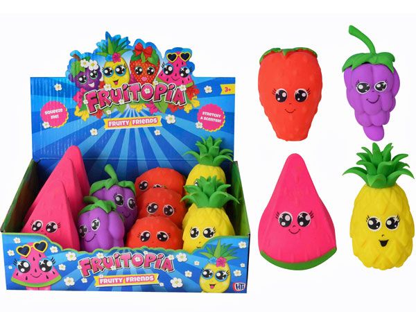 12x Squeezy Fruitopia Friends, by HTI Toys