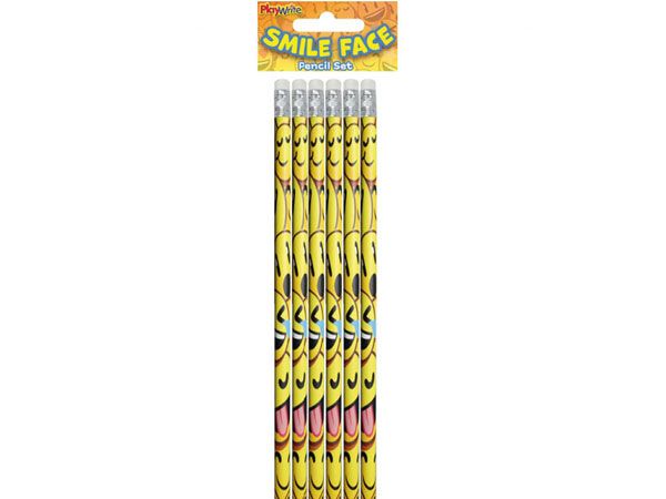 Wholesale Kids Stationery | Smiley Face Pencils
