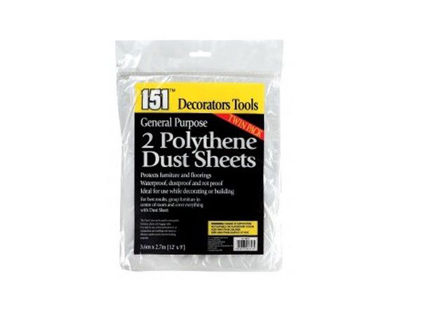 2pk Polythene Dust Sheet, by 151 Products