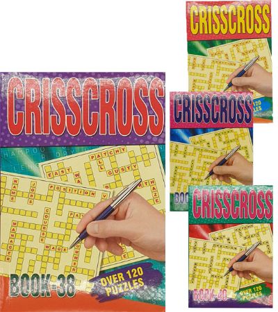 A5 Criss Cross Puzzle Book...Assorted Designs Picked At Random | 3025