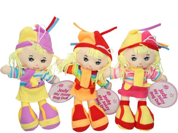 28cm Jody My Jazzy Rag Doll, by A to Z Toys, Assorted Picked At Random | 31043