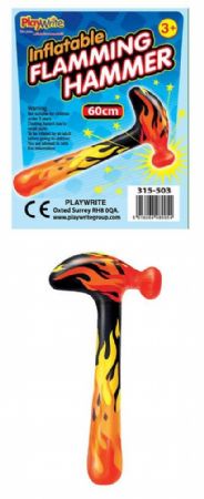 Inflatable 60cm Flaming Hammer (sfe)