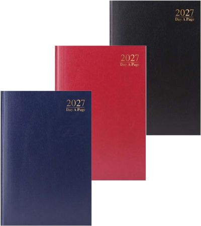 A4 Day A Page 2027 Casebound Diary, Assorted Picked At Random