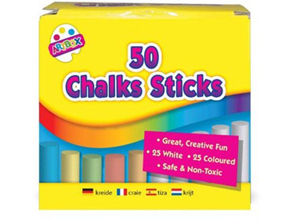 Art Box 50 Assorted Chalks | 3201