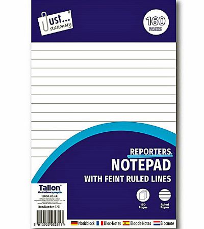 12x Just Stationery Spiral Reporters Notepad, 160 Pages | RS3251