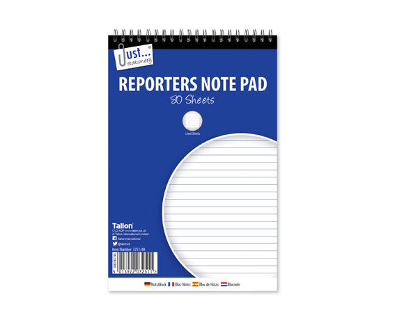 12x Just Stationery Spiral Reporters Notepad, 160 Pages | RS3251