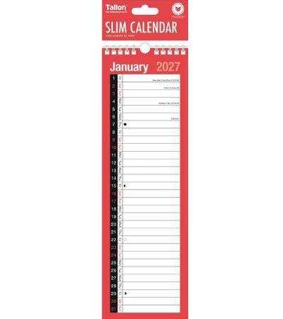 2027 Slim Planner Red & Black Planner | Wholesale