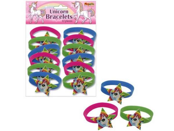 Unicorn 12pk Silicone Bracelets zzz