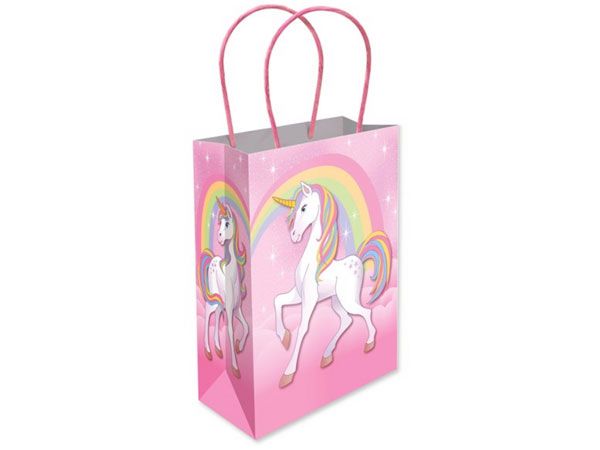 12x Unicorn Paper Bags With Twist Handles | 395-006