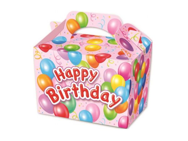 Pink Happy Birthday Food Box | 395-744