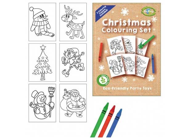 Re:Play Christmas A6 Colouring Set