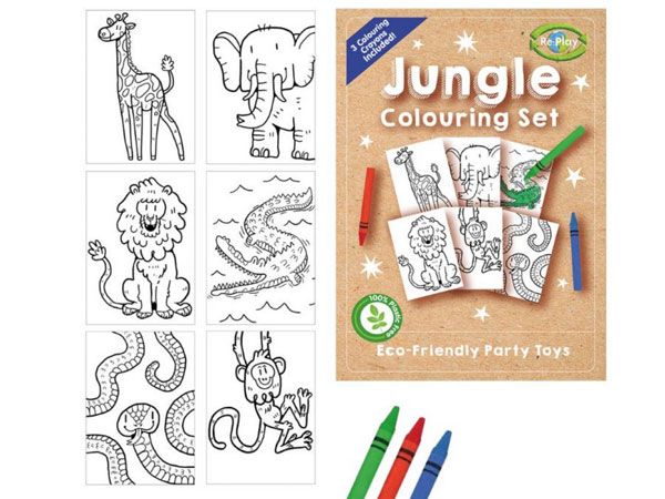 Re:Play Mini Jungle Colouring Set