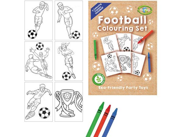 Re:Play Mini A6 Football Colouring Set