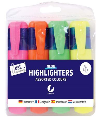 Wholesale Highlighter Marker | 4 Pack Chunky
