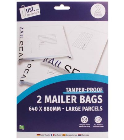 Just Stationery 2pk Extra Large EMailer Bags